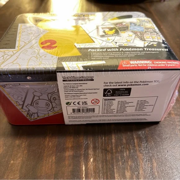 Pokémon Pikachu Collectible Tin 25th Anniversary Edition- Factory Sealed - Picture 3 of 9